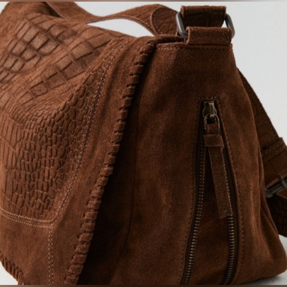 Free People Sandino brown suede Bag